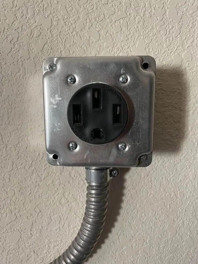 NEMA 14-50 outlet installed for Smart Home Electrical in Irondequoit